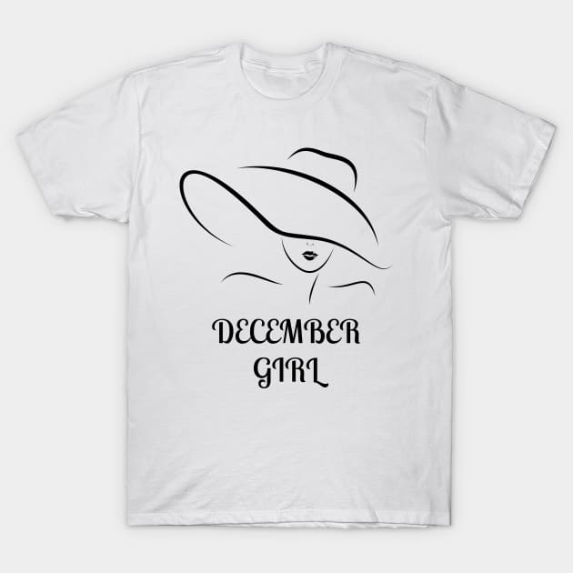 December t shirt for girl hot sale